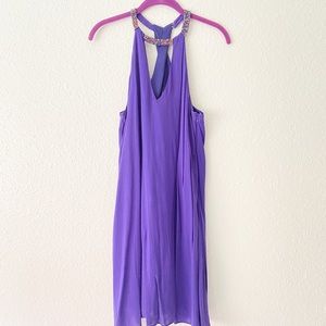 Saks Beaded Halter Dress
